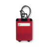 Etiqueta de bagagem plastico vermelho MOMO8718-05
