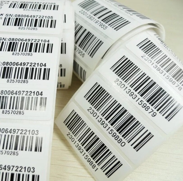 Etiquetas Adesivas Com Código De Barras Impresso 2474