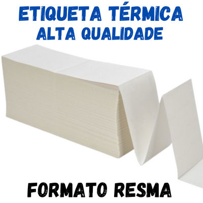 Etiquetas adesivas térmicas alta qualidade 10x15 / 100x150 - formato em resma - Foto 2