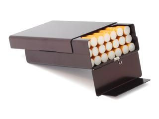 Etui für Zigaretten - Aluminium (Braun) - Foto 3