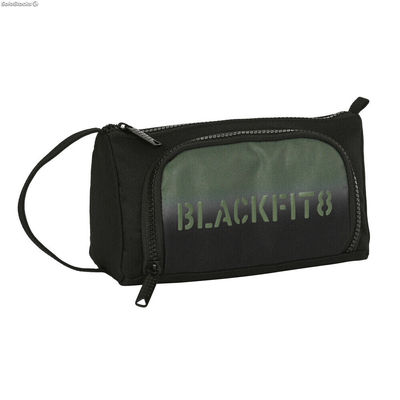Etui szkolne z akcesoriami BlackFit8 Gradient Czarny Zielony wojskowy (32 Części