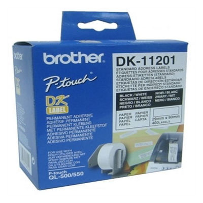 Etykiety do Drukarki Brother DK11201 29 x 90 mm Biały