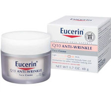 Eucerin Q10 Anti-Wrinkle Face Cream, Unscented Face Cream for Sensitive Skin, 1.