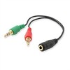 Ewent Cable Audio Jack 3,5-H-2 Jack 3,5-M - 0,15mt