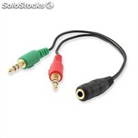 Ewent Cable Audio Jack 3,5-H-2 Jack 3,5-M - 0,15mt