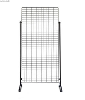 Expositor con Panel de malla en color negro (150x90) - Sistemas David