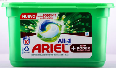 Expositor detergente capsulas ariel 3IN1 10UDX36 oxi efecto + perlas lenor - Foto 3