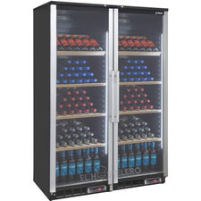 Expositor frigorifico de vinos 2 puertas edenox apv-1202-c