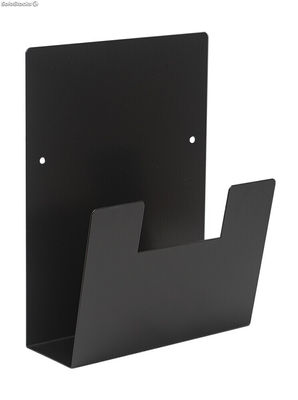 Expositor para folletos de pared metálico A4V (negro) - Sistemas David
