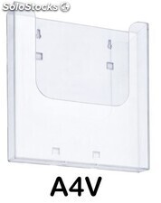 Expositor portafolletos A4V acrílico transparente - Sistemas David