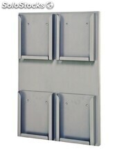 Expositor Portafolletos de pared (4 x Din A4V) - Sistemas David