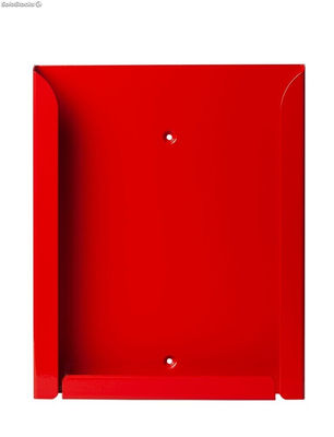 Expositor portafolletos metálico A4V color rojo - Sistemas David - Foto 2