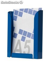 Expositor portafolletos metálico A5V color Azul - Sistemas David