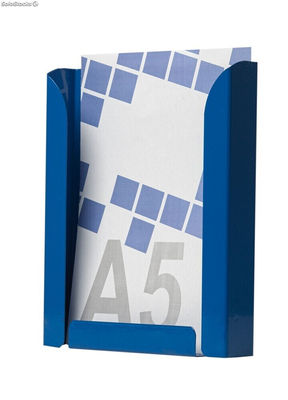 Expositor portafolletos metálico A5V color Azul - Sistemas David