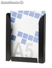 Expositor portafolletos metálico A5V color Negro - Sistemas David