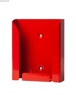 Expositor portafolletos metálico DIN A6 color Rojo - Sistemas David - Foto 2