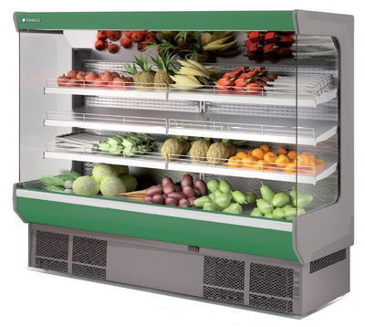 Expositor refrigerado para frutas y verduras