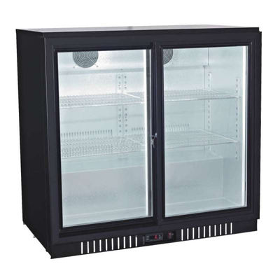 Expositor refrigerado sobremostrador 2 puertas