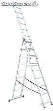 Extensible aluminum staircase 3x9 - 5.92 m