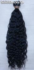 Extension de cheveux remy brésilien curly 55cm couleur 1b#
