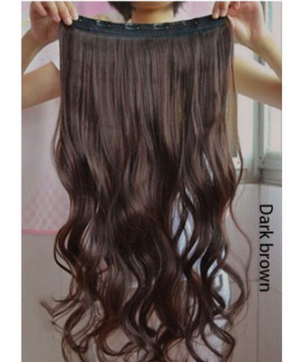 Extensiones cabello clips pelo natural ondulado rizado mullido largo 60cm mujer - Foto 2