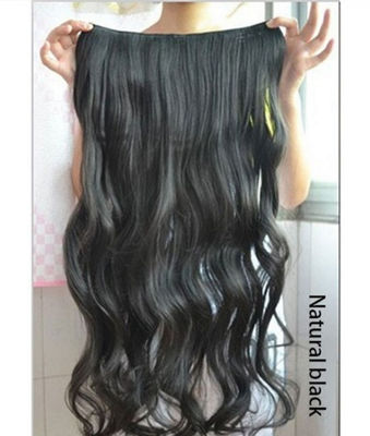 Extensiones cabello clips pelo natural ondulado rizado mullido largo 60cm mujer - Foto 3