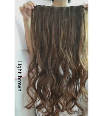 Extensiones cabello clips pelo natural ondulado rizado mullido largo 60cm mujer - Foto 4