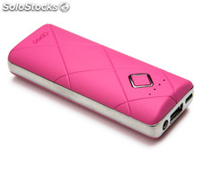 Externer Akku Powerbank 5200 mAh - USB &amp; Micro-USB - Rosa