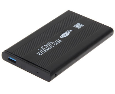 Externes Festplatten Gehäuse 2.5 SATA USB 3.0 Schwarz