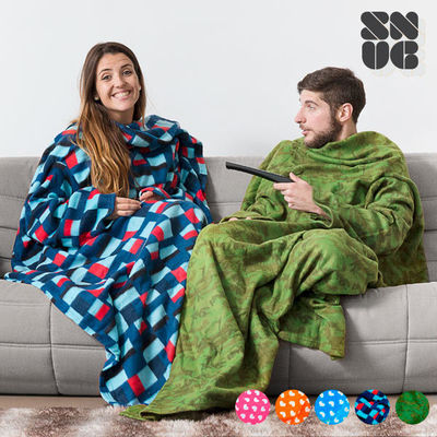 Extraweiche Snug Snug Decke mit Ärmeln für Erwachsene | Originelle Muster