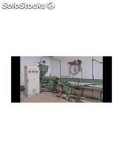 Extrusion line of PE pipes