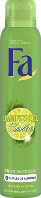 Fa desodorante limones del caribe / spray 200 Ml.