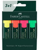Faber 09254830 - Pack 3+1 marcadores flúor