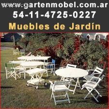 Fabrica de Muebles de Jardin, Muebles Plegables y Fijos en Madera