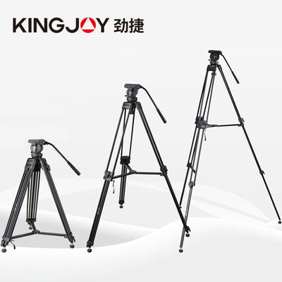 Fábrica OEM Kingjoy venta caliente 3 sección de aluminio cámara de vídeo trípode - Foto 2