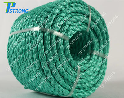 Fabricación de China 3/4 hilos PE mono cuerda torcida
