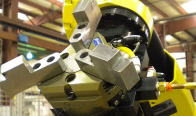 Fabricación de dispositivos, Grippers, manipuladores para robot, linea final. - Foto 5