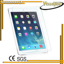 Fabricante protector vidrio templado ultra claro anti huellas para Ipad air 1/2