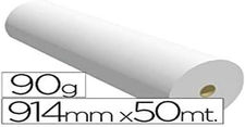 Fabrisa 7910509 - Rollo de papel para plóter, 90 g, 914 mm x 50 m