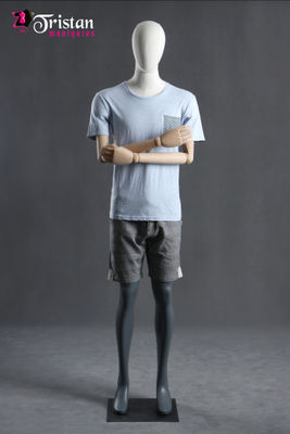 faceless male mannequin articulated arms and hands
