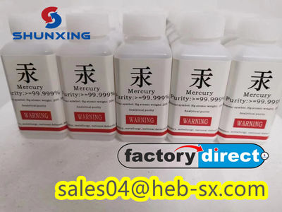 Factory Wholesale mercury silver 99.999% Hg