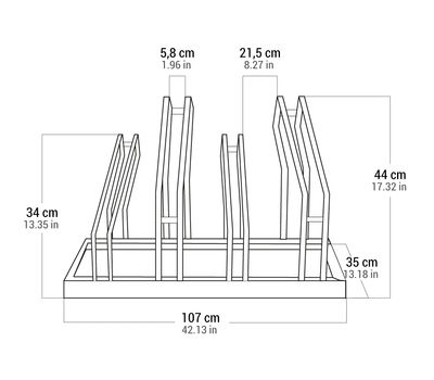 FahrradstÃ¤nder 4 StellplÃ¤tze - Bodeninstallation - Stahlkonstruktion - Foto 2