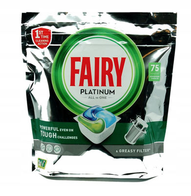 Fairy lavavajillas 75 unidades . Platinum todo en uno cápsulas.