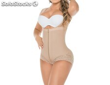 Faja Colombiana Tipo body de Alta Compresión Beige