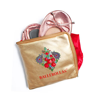 Faltbare Ballerinas Ballerollas - faltbare Wechselschuhe zum Mitnehmen - rosa