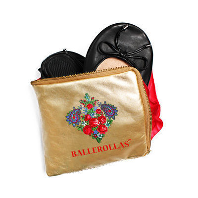 Faltbare Ballerinas Ballerollas - faltbare Wechselschuhe zum Mitnehmen - schwarz