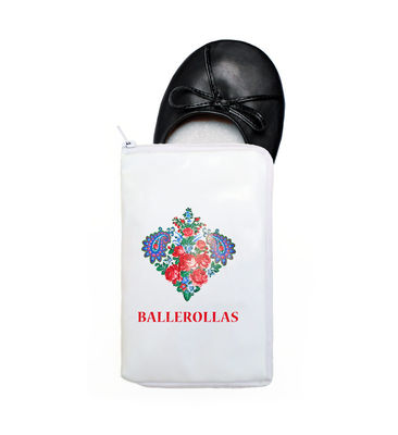 Faltbare Ballerinas Wechselschuhe zum Mitnehmen - Ballerollas schwarz