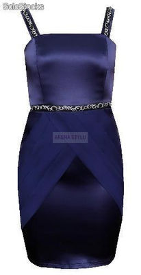 Fantastyczna wyrafinowana sukienka firmy Arena Stylu z szyfonowymi drapowaniam - Zdjęcie 2
