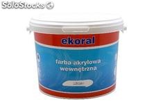 farba akrylowa wewnętrzna Ekoral 1 litr; 2,5 litra; 5 litrów; 10 litrów