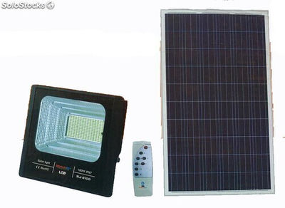 Faro a led 100 Watt con pannello solare,telecomando,wireless con cavo Mt.5 - Foto 2